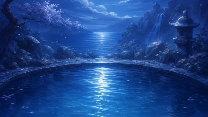 Moon Pool pond bed