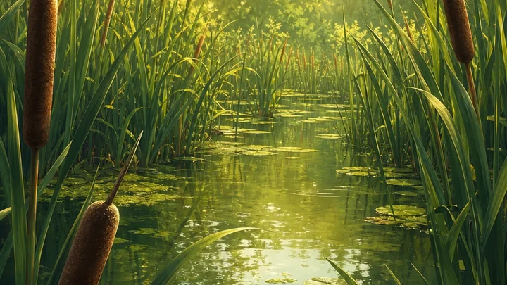 Reed Rim pond bed